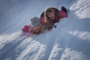 actividades con niños en la nieve en Madrid